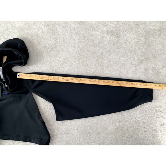 Adidas Aeroready Cropped Training Hoodie Black Women’s Medium Sweat-Wicking Gym - Picture 12 of 13